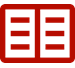 An icon of open book to depict glossary